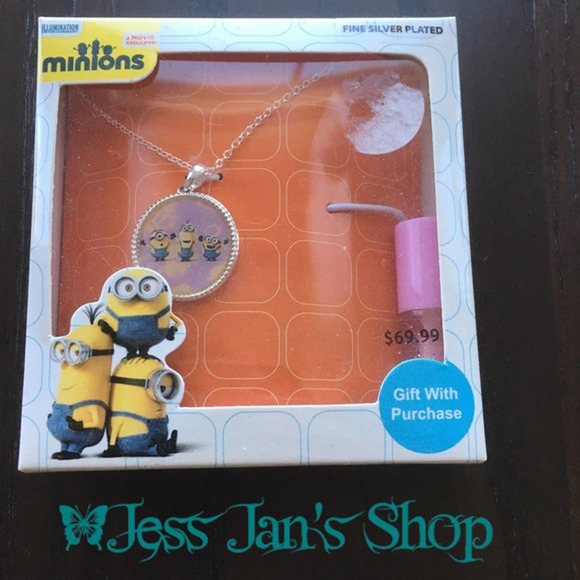 Universal Studios Jewelry - Despicable Me Minions Necklace & glittery lipgloss